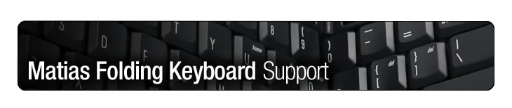 Matias Folding Keyboard - Support