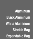 Click on case sizes for more information