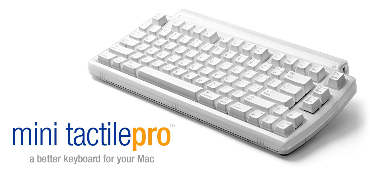 Matias Mini Tactile Pro keyboard for Mac - click for larger images