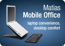 Matias Mobile Office - laptop convenience, desktop comfort