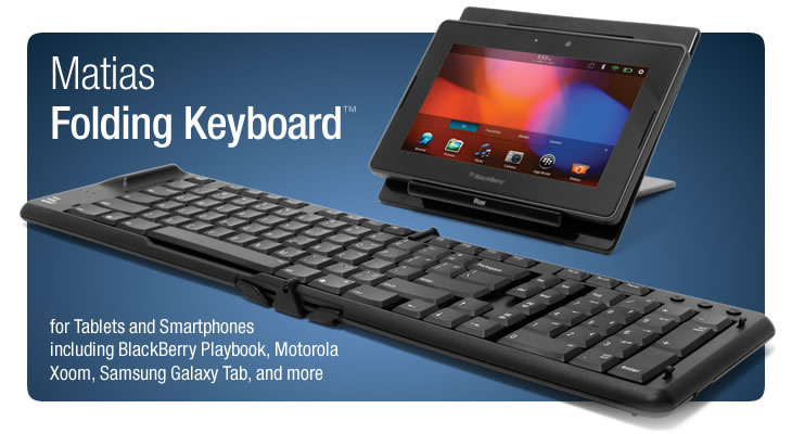 Matias Folding Keyboard - Portable keyboard for tablets - click for larger image